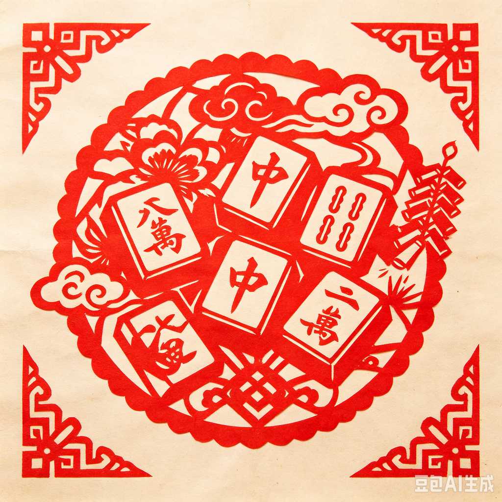 traditional oriental mahjong tiles
