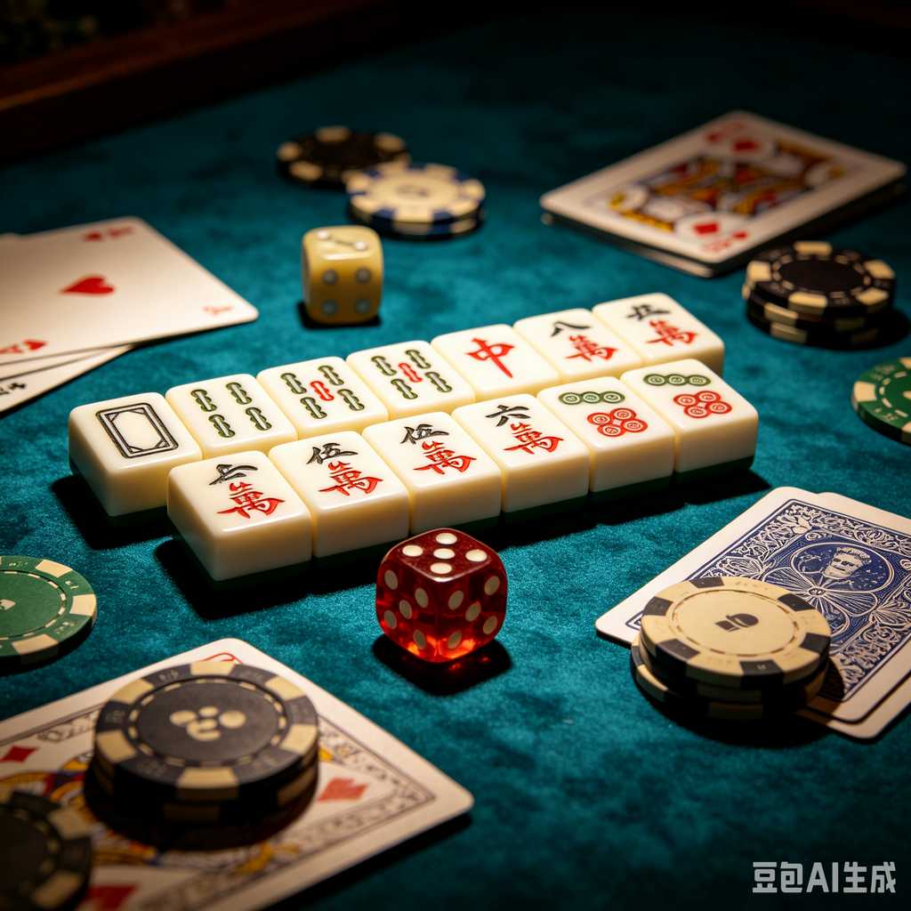 saturated color mahjong set print